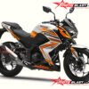 Decal Stiker Z 250 WHITE SPORTY ORANGE